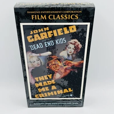 They Made Me a Criminal VHS John Garfield with the Dead End Kids NEW SEALED Foto 1 de 4