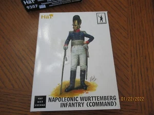 Hat #9307 Wurttemberg Infantry Command Napoleon 1/32 Scale 18 Figure 6 Pose Blue - Picture 1 of 2