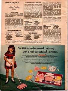 Barredora de limpieza vintage de los años 60 Bissell revista infantil papel impreso anuncio - Imagen 1 de 1