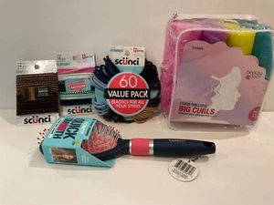 Paquete económico de 3 elásticos para el cabello Scunci, cepillo para el cabello Conair, rizadores Beauty 360 - Imagen 1 de 4