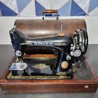 GENUINE electric Singer Sewing Machine & Case Serial Number EG868176 - NO PEDAL