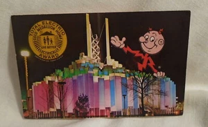 1964 New York World's Fair Postcard Reddy Kilowatt Electricity Mascot . - Picture 1 of 2