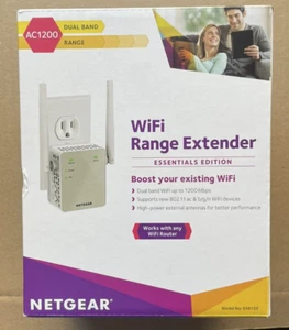 Extensor de alcance Wi-Fi NETGEAR EX6120 - Cobertura hasta 1500 pies cuadrados y 25 dispositivos - Imagen 1 de 6