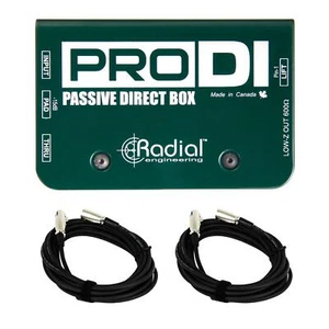 Paquete de caja directa Radial Engineering ProDI con cables XLR - Imagen 1 de 7