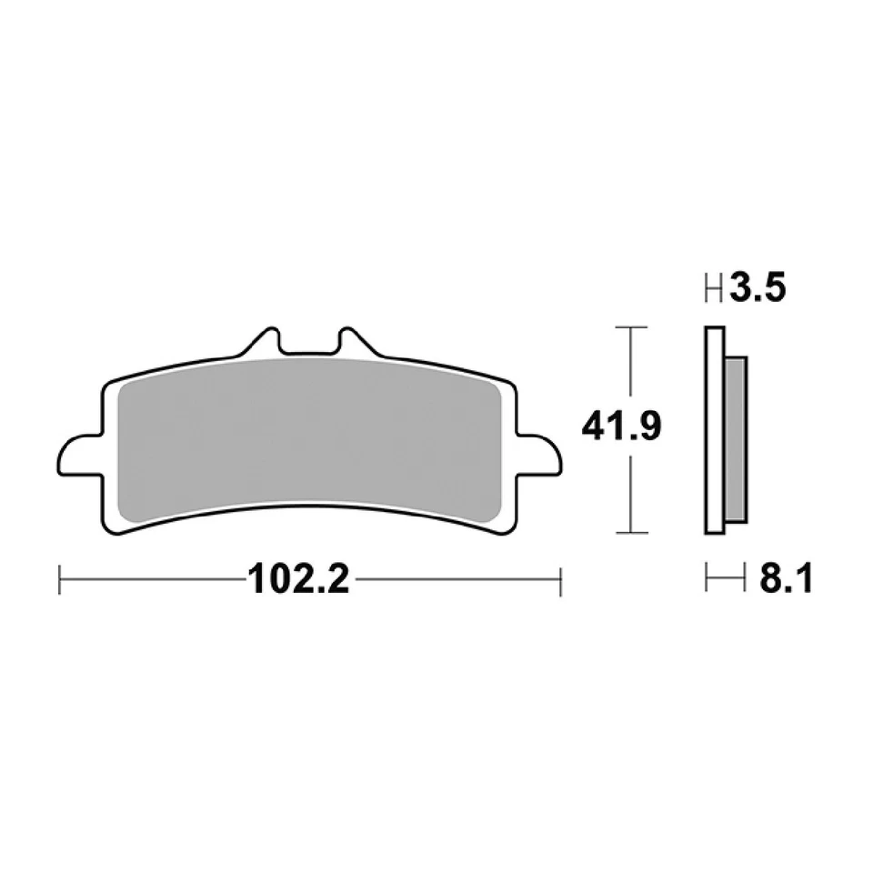 SBS 841DS-2 Pastiglie freno anteriori Racing APRILIA RSV 4 R (RKA00) 1000 09/10 - Immagine 1 di 1
