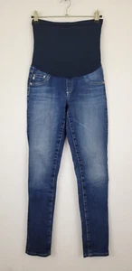 AG Maternity Full Panel Skinny Legging Ankle Jean, Medium Wash - Size 27 - Picture 1 of 8