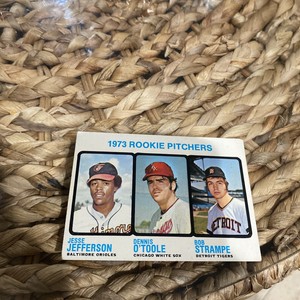 1973 Topps - High # #604 Bob Strampe, Dennis O'Toole, Jesse Jefferson (RC)