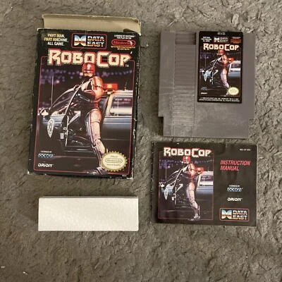 RoboCop Nintendo NES COMPLETE Game Cartridge + Box + Manual - Image 1 of 4