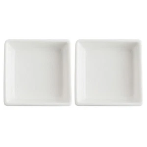  2 Pcs Quadratbecher Puddingschale Desserttöpfe Quadratische Vorspeisenteller - Bild 1 von 12