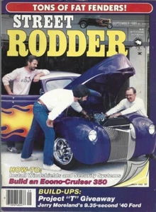STREET RODDER 1985 SEPT - ECONO-CRUISER 350, INSTALL WINDSHEILDS & SECURITY - Bild 1 von 1