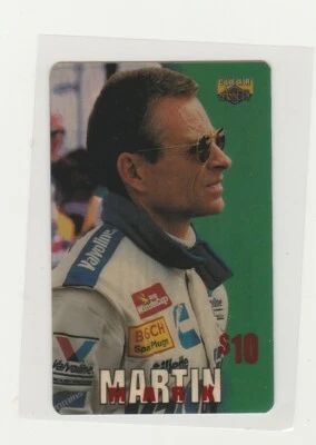 MARK MARTIN 1996 CLEAR ASSETS $10 PHONE CARD #8 UNSCRATCHED 1:30 PACKS - Image 1 of 2