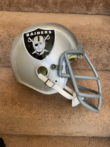 Vintage MacGregor Football Helmet Oakland Raiders Art Shell Gene Upshaw Cover