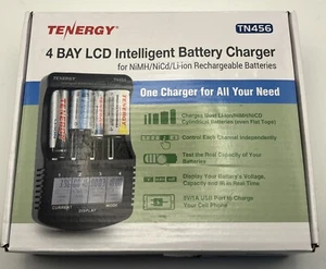 Tenergy TN456 4-Bay Intelligent Battery Charger for Li-ion/NiMH/NiCD Batteries - Picture 1 of 14