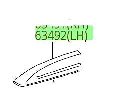 Toyota Highlander Sport 2008-2010 Rack de Teto Tampa Frontal Esquerda Original Fabricante de Equipamento Original OEM  - Imagem 1 de 1