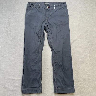 Robert Graham Брюки Мужские 34 (34x27) Сланец Синий Slim Jim Chino Хлопковый Саржа Повседневный - Изображение 1 из 4