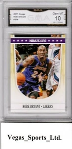 KOBE BRYANT 2011 HOOPS #278 LAKERS GMA GRADED GEM-MT 10 - Picture 1 of 2