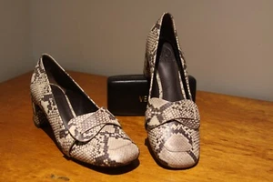 Tory Burch beige-braune Damen-Pumps Schlangenmuster 2-Zoll-Absatz US-Größe 6,5 M - Bild 1 von 11