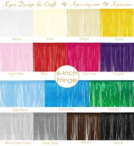 6 inch Chainette Fringe Trim By the Yard Dance Tassel Curtain Lamp Costume Craft - Picture 1 of 18