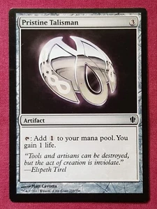 Magic The Gathering COMMANDER 2013 C13 TALISMÁN PRÍSTINO tarjeta artefacto Magic The Gathering Magic The Gathering - Imagen 1 de 2
