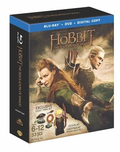 The Hobbit Desolation of Smaug : Exclusive Blu Ray DVD Lego Legolas Figure Set - Bild 1 von 3