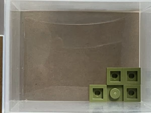 LEGO Parts - Olive Green Plate 1 x 1 - No 3024 - QTY 5 - Picture 1 of 1