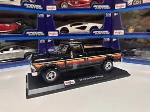 1/18 Maisto 1979 Ford F150 Pick-up Truck Black Diecast Special Edition NEW COLOR - Picture 1 of 10