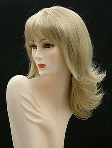 Long Wigs Layers Flips Skin Part   Golden Blonde    T17 - Picture 1 of 5