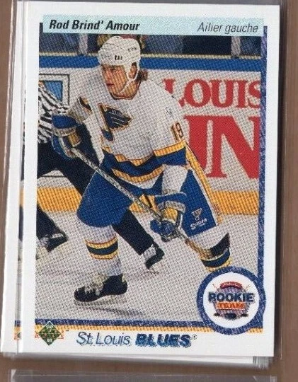 ROD BRIND'AMOUR 1990/91 UD Upper Deck **FRENCH** A.R.T. #347 ROOKIE CANES BLUES - Image 1 of 1
