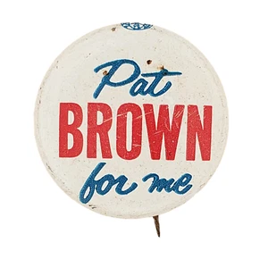 California Governor Pat Brown Campaign Button - Bild 1 von 4