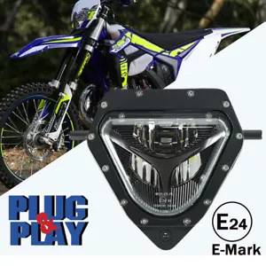 LED Headlight For Sherco SE R SER SE F SEF 50 125 250 300 450 500 Enduro PNP - Picture 1 of 12