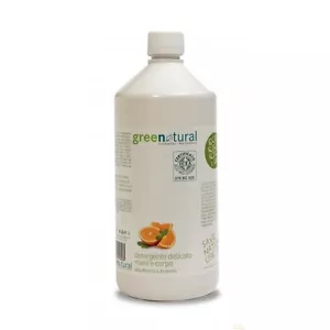 SAPONE LIQUIDO MANI NATURALE GREENATURAL BIOLOGICO MENTA E ARANCIA 1 LITRO - Foto 1 di 1