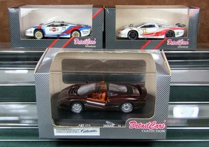 LOT 3 JAGUAR XJ 220 "DETAIL CARS" (CORGI) DIECAST AUTOS 1:43 SCALE W/CASE (NIB) - Picture 1 of 12