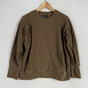 Wilfull Wear Sweatshirt Womens Large Brown Pullover 100% Cotton Long Sleeve - Picture 1 of 9
