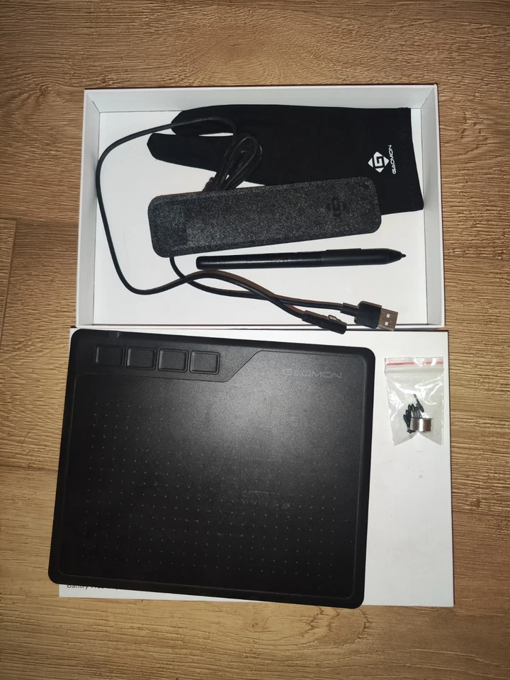 GAOMON S620 Graphic Tablet, 4 Tasten, Stifttablett - Bild 1 von 1
