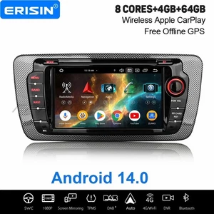 Android 14 CarPlay 4GB+64GB Autoradio WiFi USB 8-Core 4G GPS Schiffe für Seat Ibiza - Bild 1 von 24