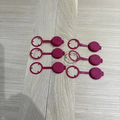 TUPPERWARE - Kitchen Tools / Utensils - Bottle Tops x6 DARK PINK - Image 1 of 4