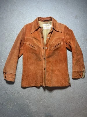 KILLER LATE 1970S SUEDE WESTERN RANCHER JACKET By Schott Bros!!! - Image 1 of 4