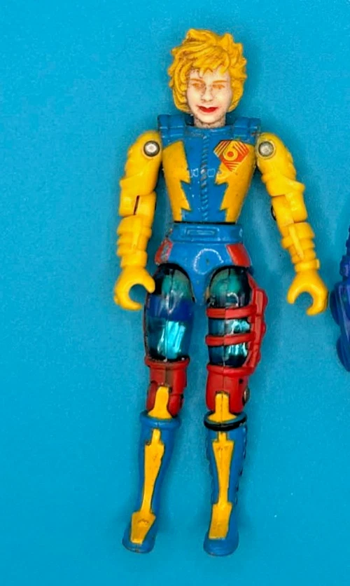 Figura de acción Bionic Six Meg totalmente posable de metal fundido 1986 LJN limpia Foto 1 de 1