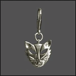 Cool Cat Kitty Zipper Pull / Key Chain / Charm Made in the USA - Picture 1 of 1