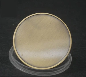 10 PIEZAS Colección Conmemorativa Láser Grabable Latón En Blanco Moneda 40mm Desafío - Imagen 1 de 3