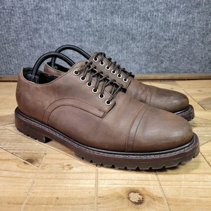 Thursday Boot Shoes Mens 9 Brown Tobacco Statesman Derby Everyday Leather - Picture 1 of 12