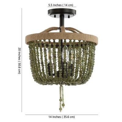 Safavieh DAVIN FLUSH MOUNT, Reduced Price 2172763343 FLU4040A - Image 1 of 4