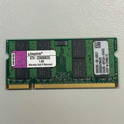 Kingston 2GB DDR2 RAM PC2-5300 667MHz non-ECC Unbuffered SODIMM KTH-ZD8000B/2G - Image 1 of 3