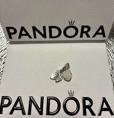 Original Pandora Charm Weiße Rose Anhänger Dangle  - Bild 1 von 3