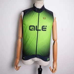 ALE Mens Big Logo Full-Zip Green Windstopper Waterproof Vest Size M ~ Racing Fit - Picture 1 of 10