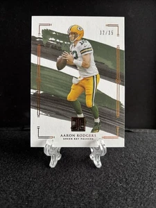 Aaron Rodgers 2021 Panini Impeccable Bronze Parallel #32/35 SP Packers #36 - Picture 1 of 3