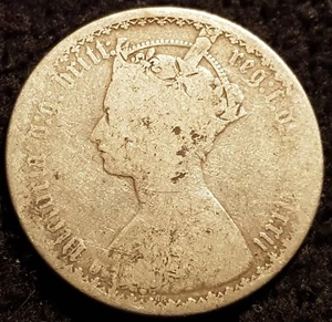 Lote de monedas de plata .925 florín gótico reina Victoria 1872 B3 - Imagen 1 de 2