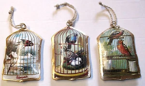 Hoff Interieur 5888 Zierhänger "Birdcage" Metall gewölbt Vogelkäfig 10,5 x 6,5cm - Bild 1 von 5