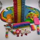 Vintage 1983 Rainbow Brite Color Cottage House Carry Case, Doll & Sprites Lot