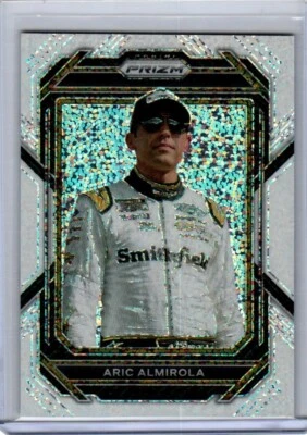 Panini Prizm Aric Almirola White Sparkle SSP - Image 1 of 2